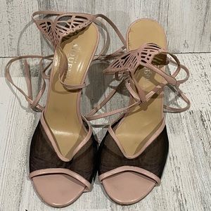 ALEXANDER MCQUEEN Vintage Butterfly Strap Heels Size 39